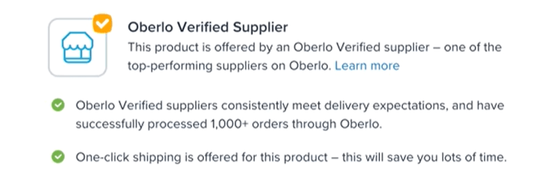 与Oberlo认证供应商合作的优势