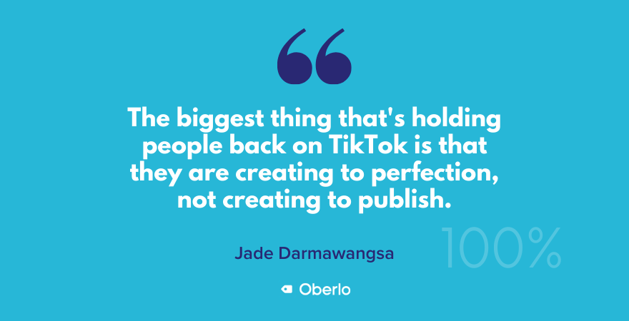 Jade谈到了人们在TikTok上的阻碍