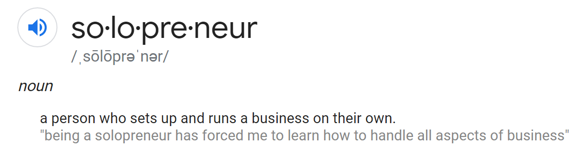 solopreneur定义