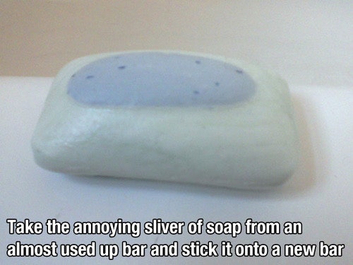如何使用肥皂的尾部