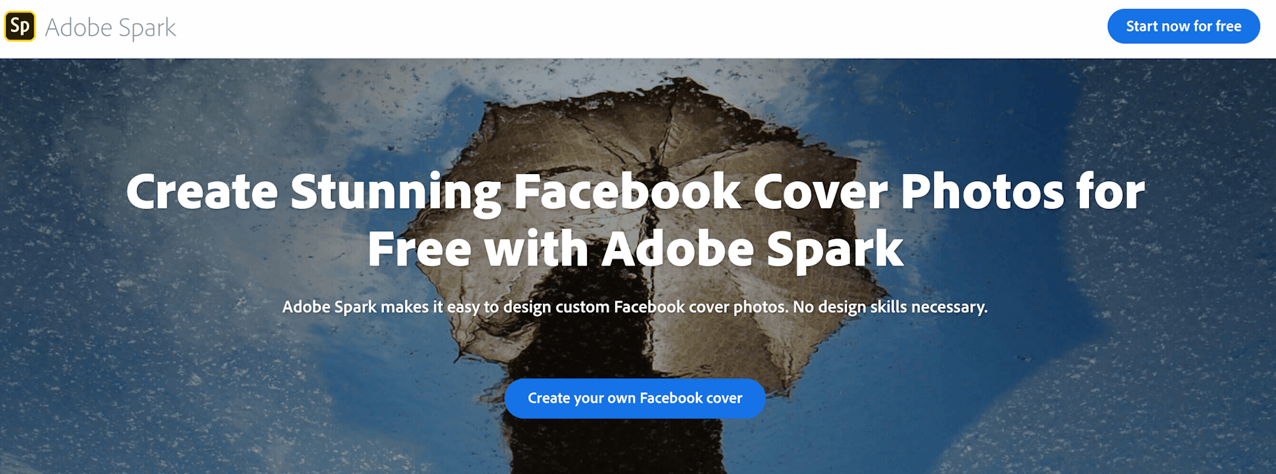 Adobe Spark Facebook Cover Photo Maker和模板