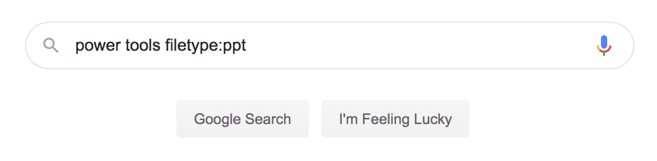 谷歌中的文件类型搜索