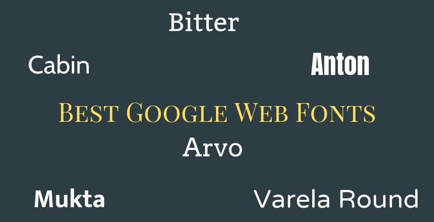 最佳Google Web字体
