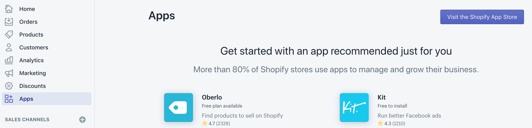连接oberlo去shopify