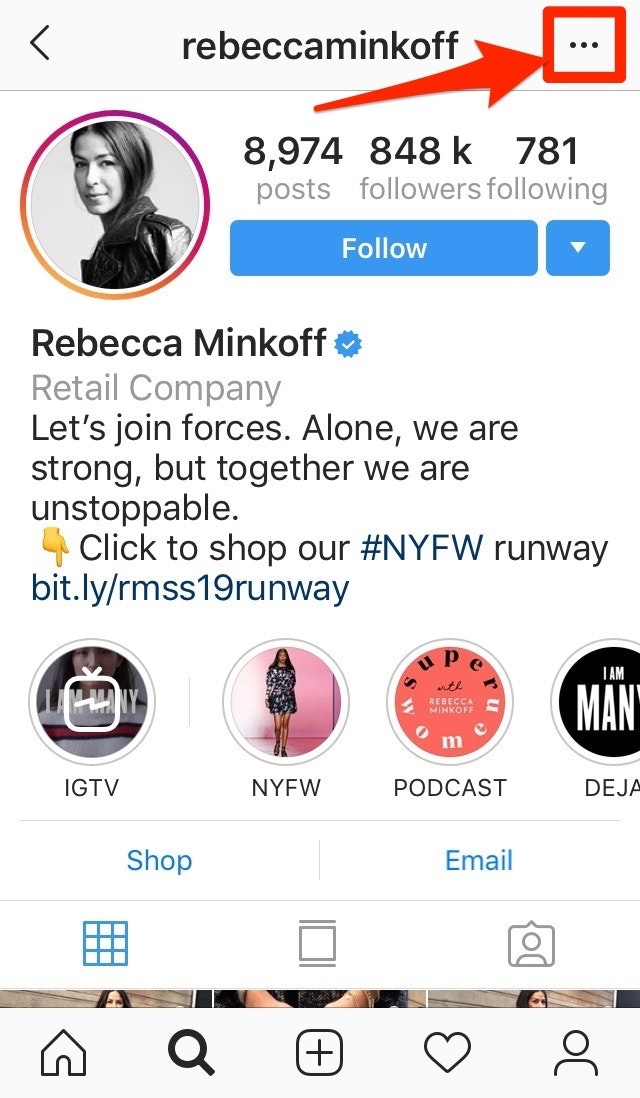 Rebecca Minkoff Instagram广告
