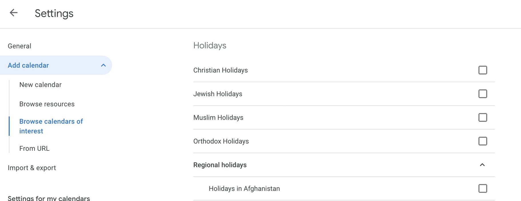 根据你在谷歌日历上的宗教信仰来改变你的假期