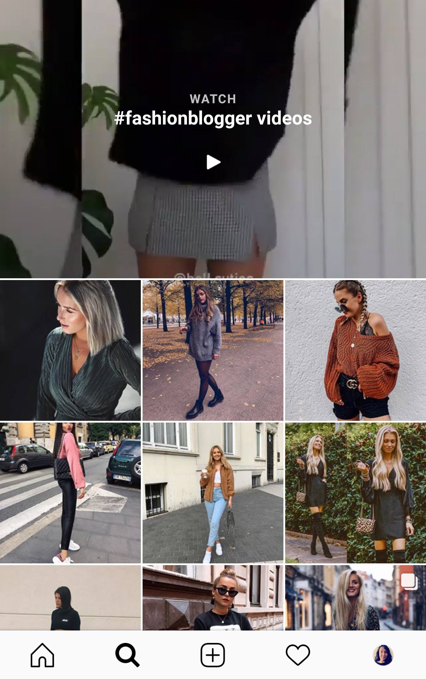 在Instagram上搜索时尚博客