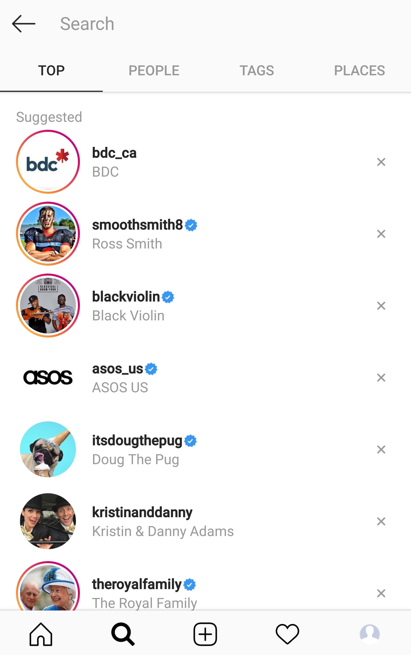 Instagram搜索人们标记位置