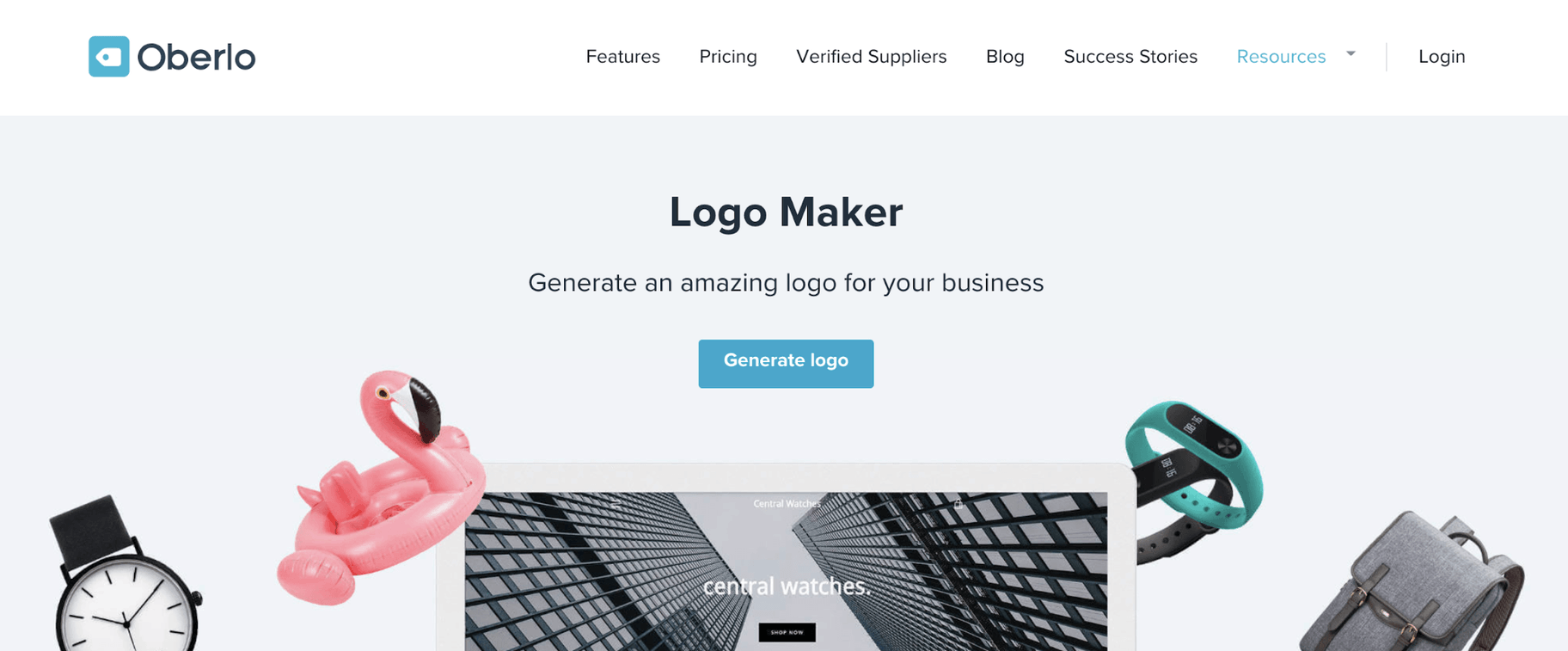 Oberlo Logo Maker.
