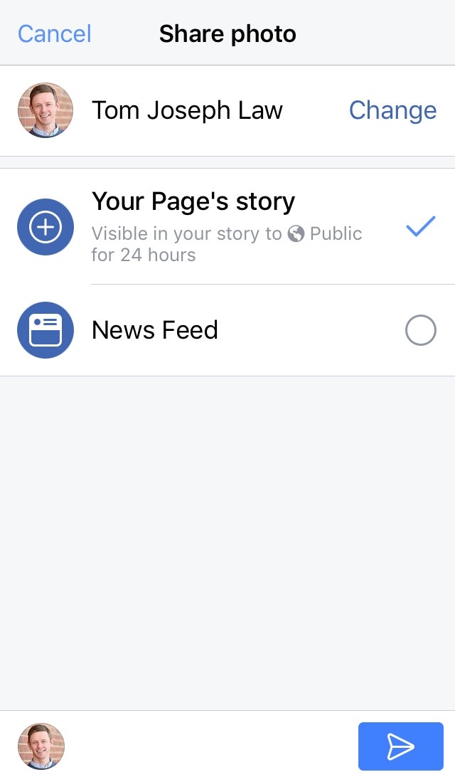Facebook的故事分享