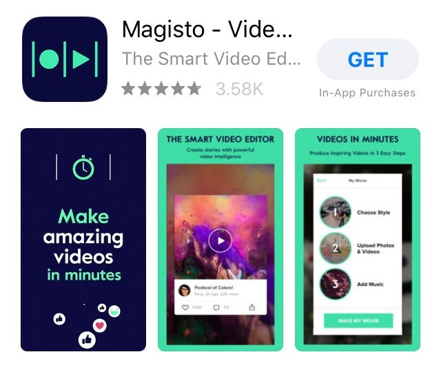 Magisto视频编辑应用程序