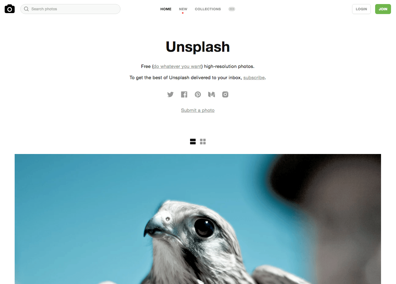 免费股票网站- Unsplash