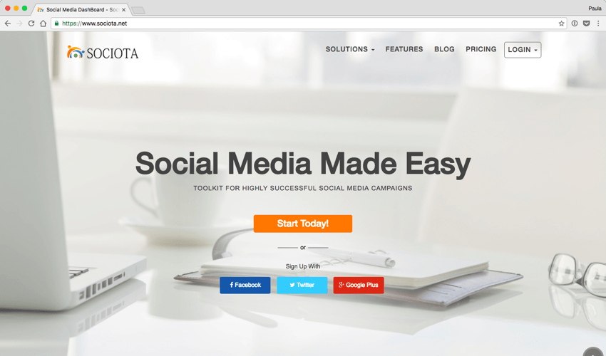 Sociota  - 社交媒体营销应用程序