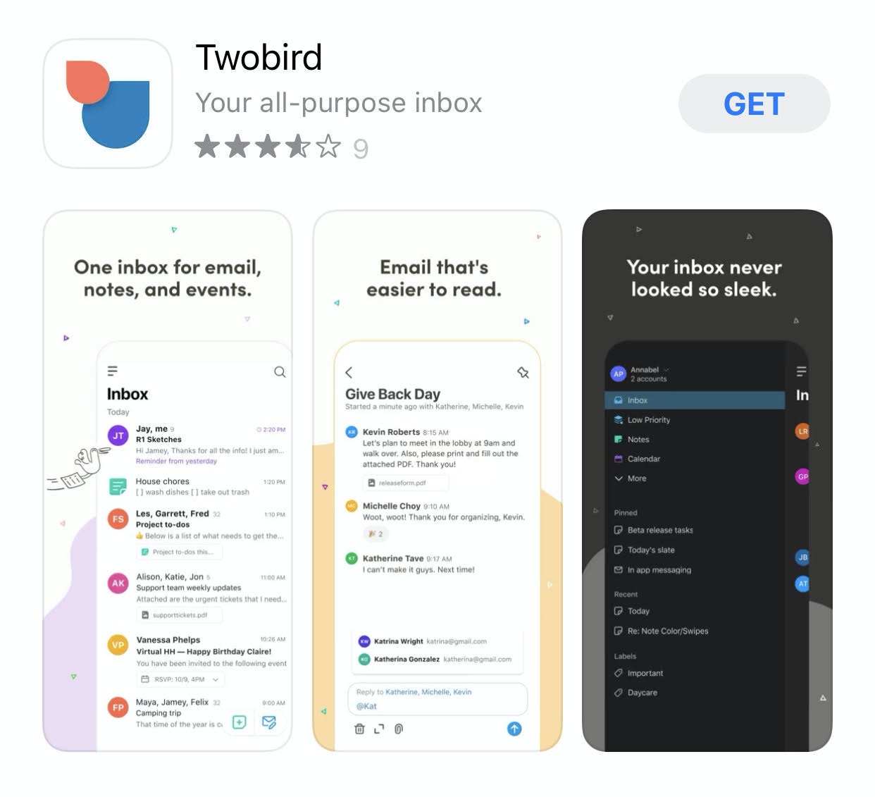 大脑的Twobird app