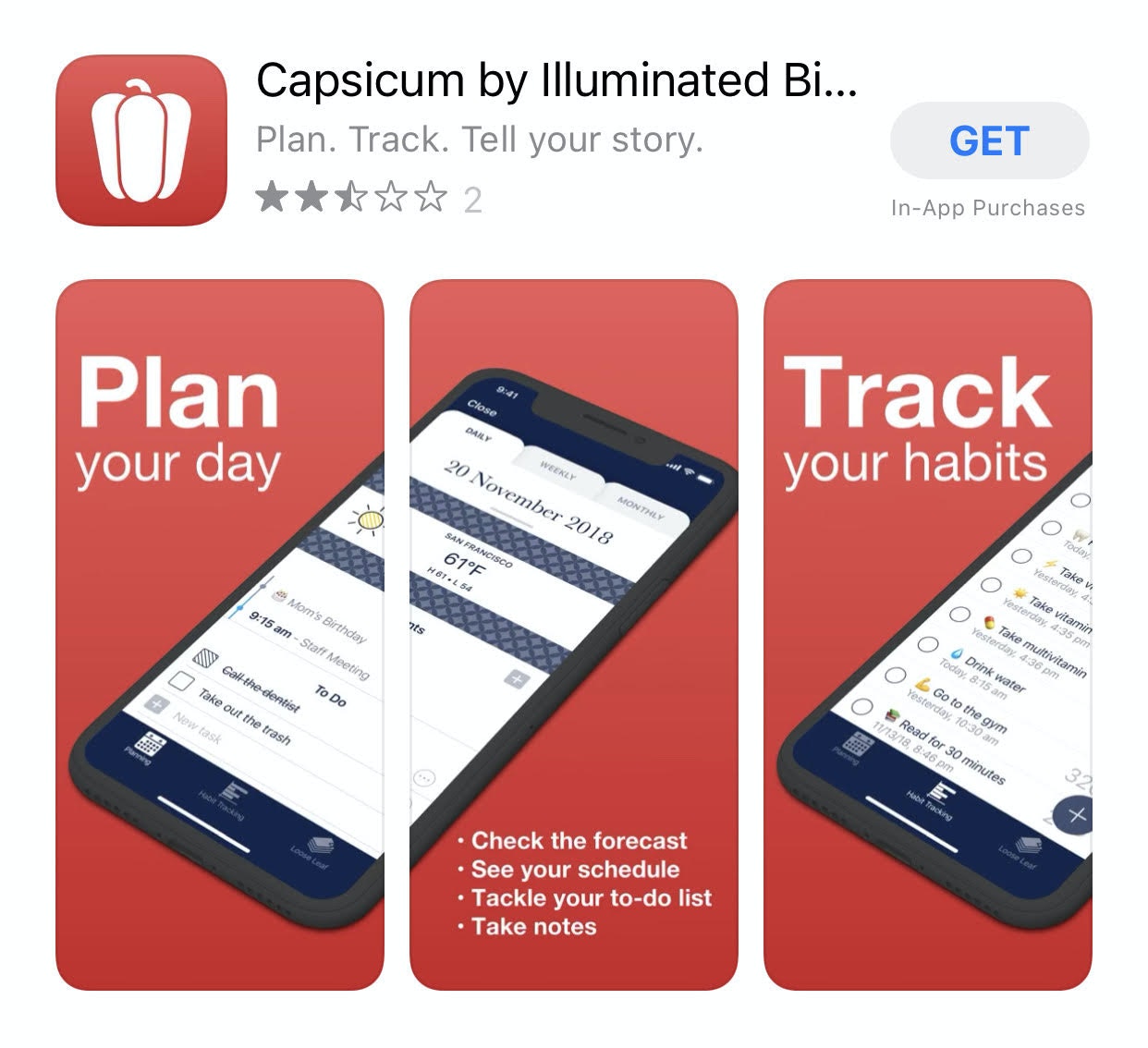 Capsicum App iPhone