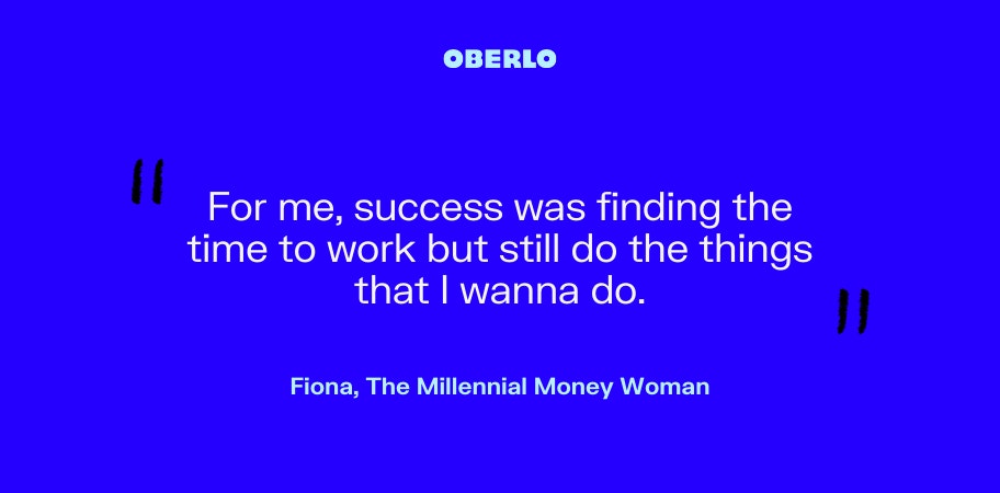 费欧娜(Fiona)在《千禧富二代》(The Millennial Money Woman)一书中谈到了她对成功的定义