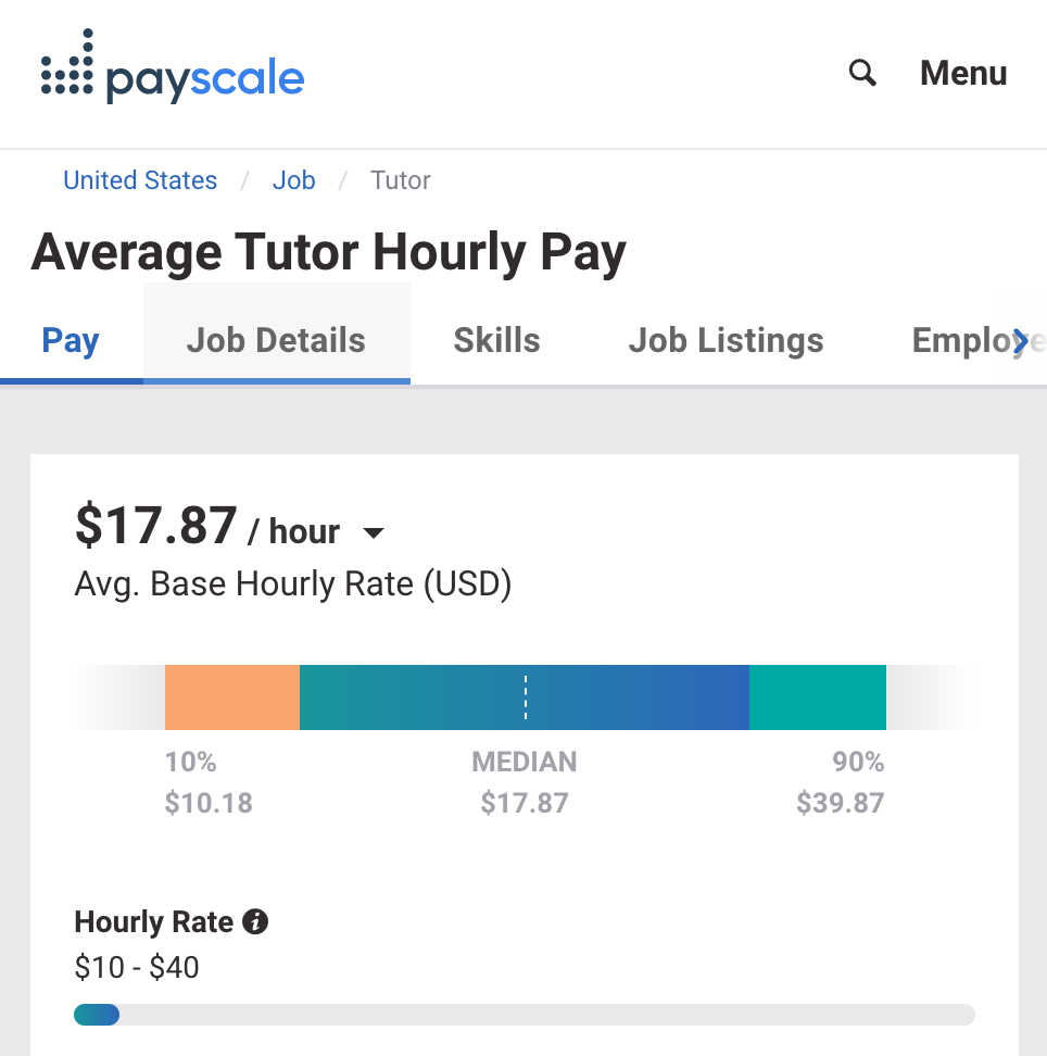PayScale在线老师付款