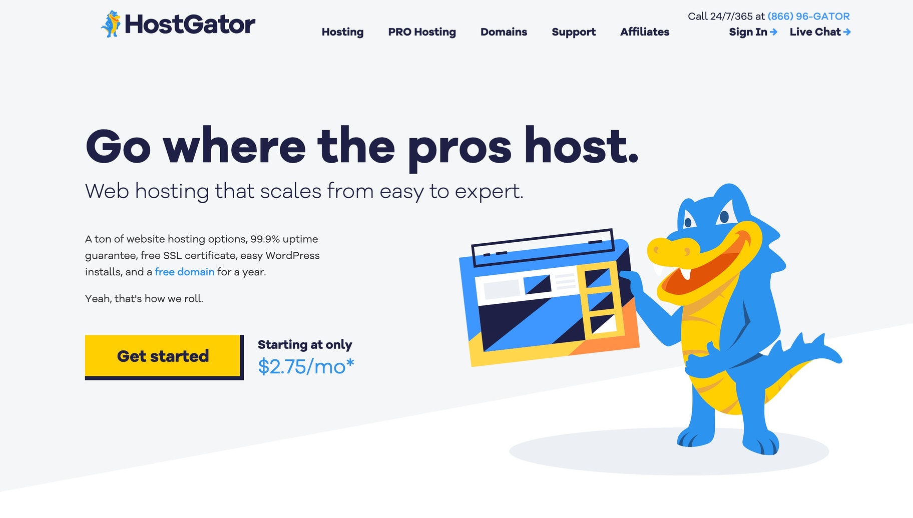 可扩展的Web托管：Hostgator